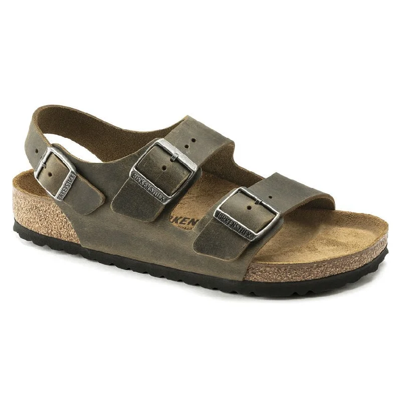 sandals for daily beach wearBirkenstock Milano BS Faded Khaki