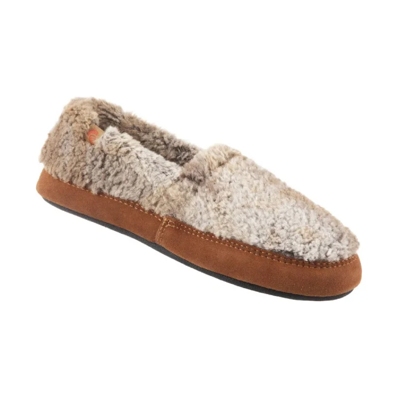 slippers for after-bath relaxationslippers for women with flexible sole -Acorn Women's Moc Slippers- Brown Berber