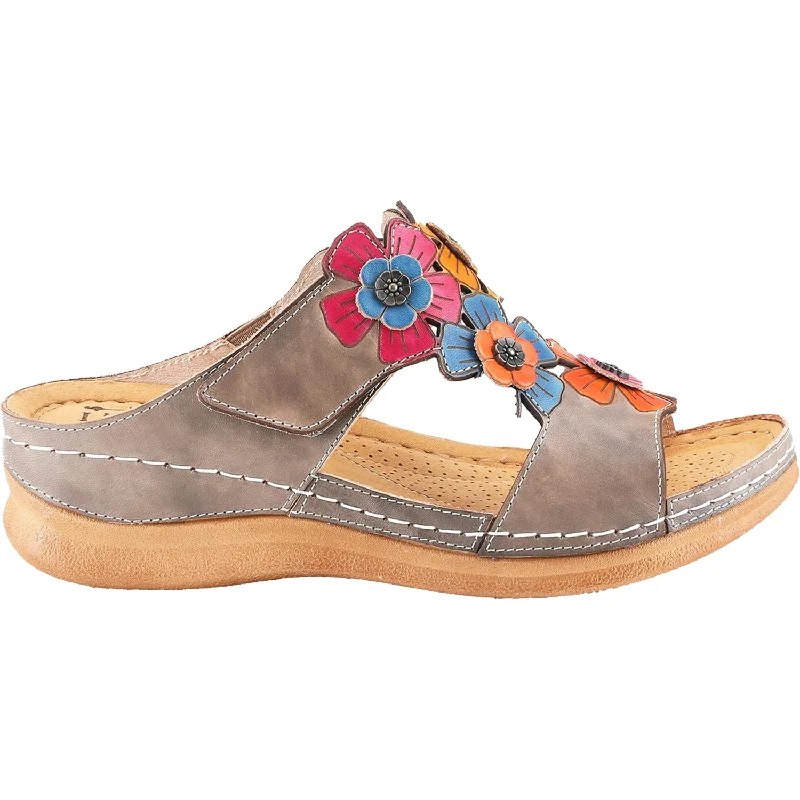 sandals with soft adjustable strapsWomen's L'Artiste by Spring Step Izna Grey Multi Leather