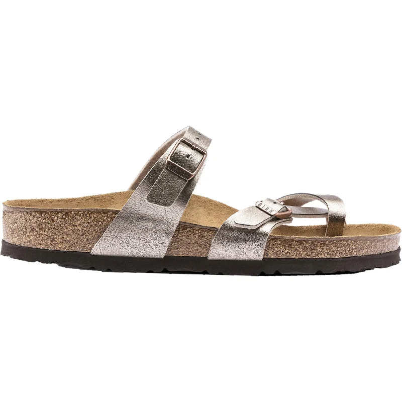 sandals for urban explorersWomen's Birkenstock Mayari Graceful Taupe Birko-Flor