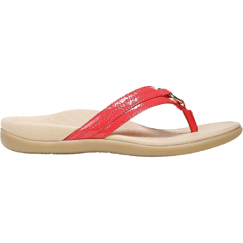 comfortable sandals for relaxed vacationsWomen's Vionic Tide Aloe Poppy Leather