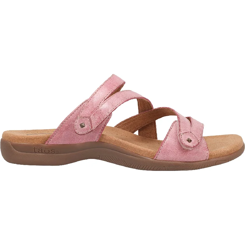 sandals with toe protectionWomen's Taos Double U Rustic Pink Leather