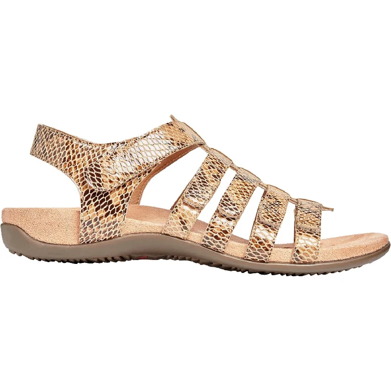 sandals for everyday useWomen's Vionic Harissa Snake Wheat Leather