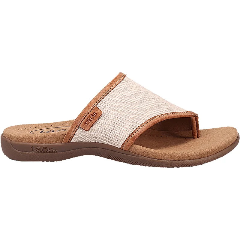 sandals for stylish vacation wearWomen's Taos Boundary Natural Hemp/Leather