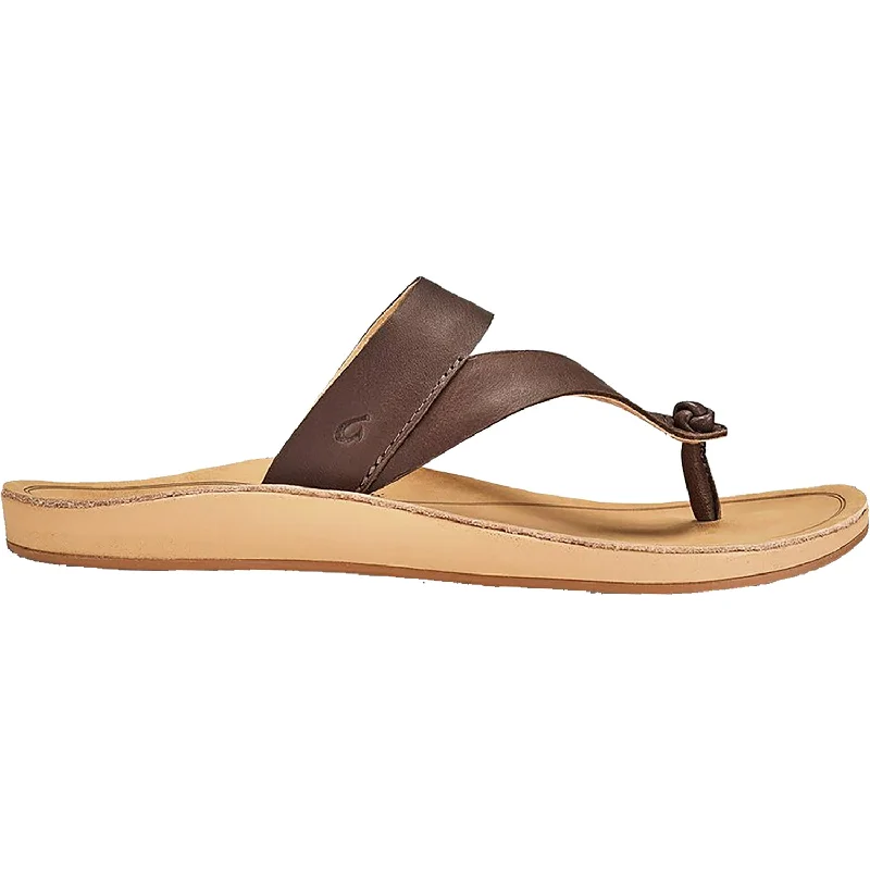 sandals for beach weddingsWomen's OluKai Kaekae Ko'o Kona Coffee Leather