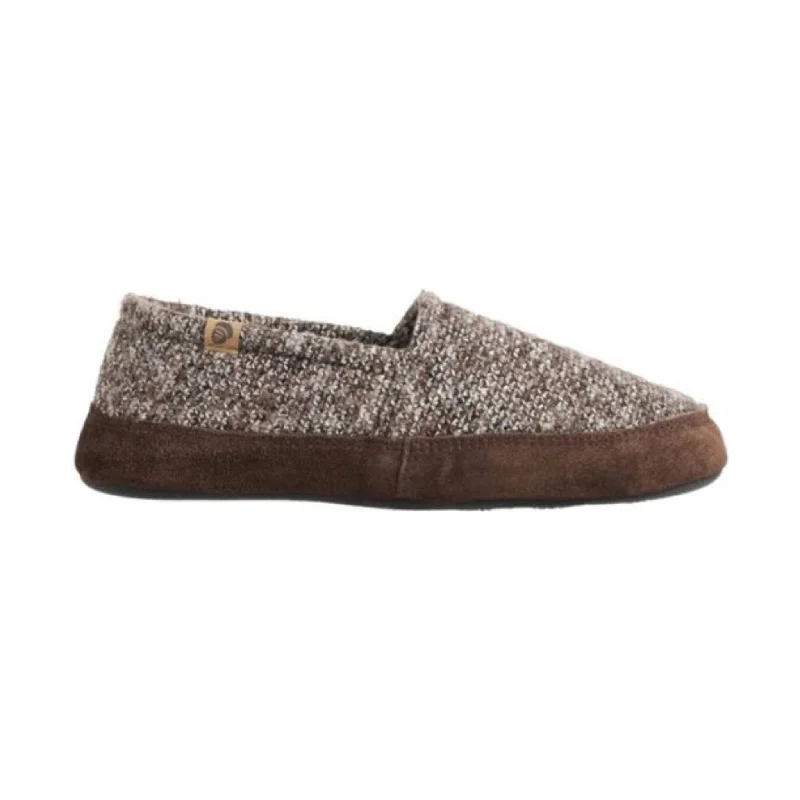 slippers for warmth and protectionslippers for men with easy slip-on style -Acorn Men's Moc Slippers - Brown Tweed