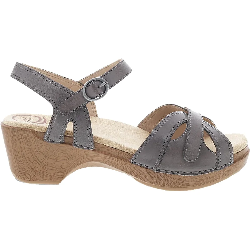 sandals for relaxing by the poolWomen's Dansko Season Stone Burnished Calf Leather