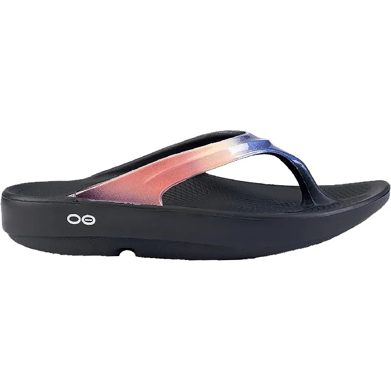 sandals for summer festivalsWomen's OOFOS OOlala Luxe Horizon Synthetic