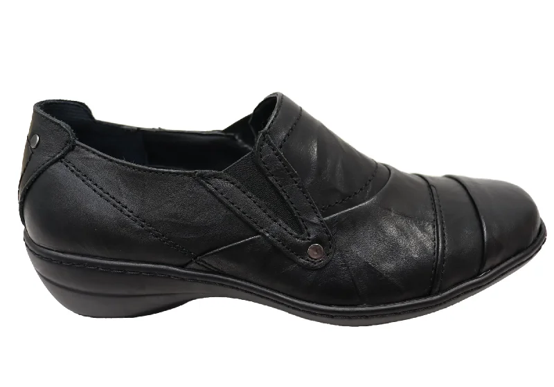 Stylish boots with ankle straps for a feminine touchCabello Comfort 5605-21 Womens European Comfortable Leather Shoes