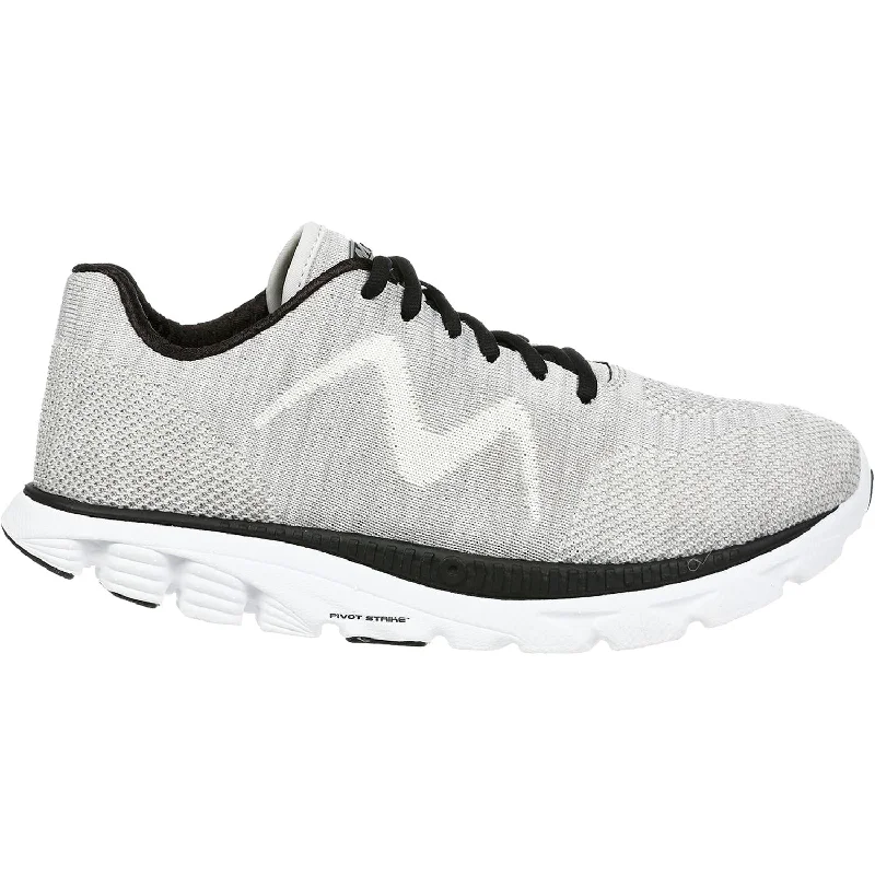 shoes for running with internal arch supportMen's MBT Speed Mix Gardenia White/Black Mesh