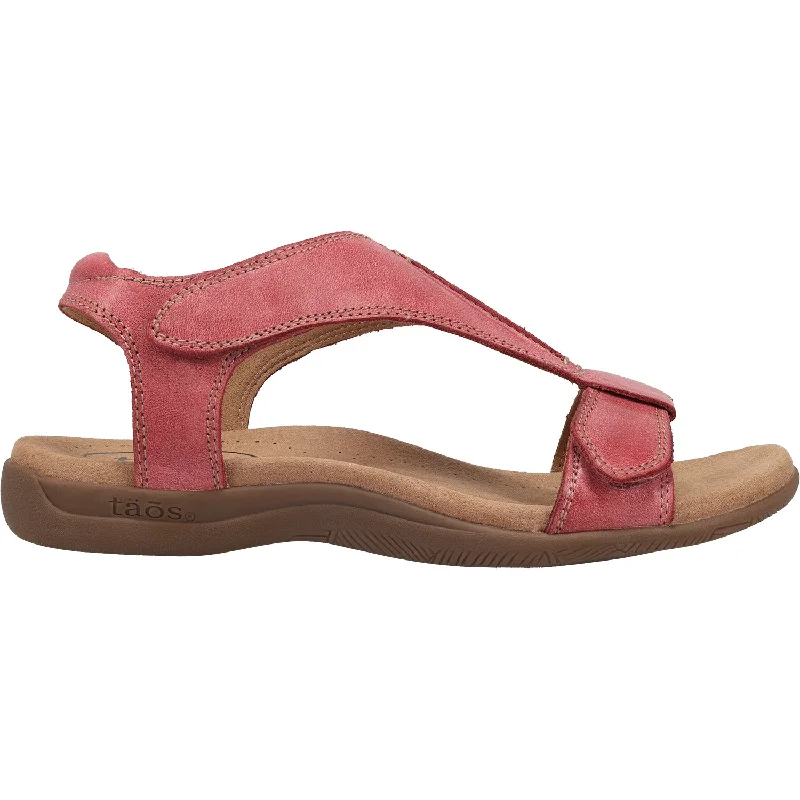 sandals for all-day wearWomen's Taos The Show Warm Red Leather