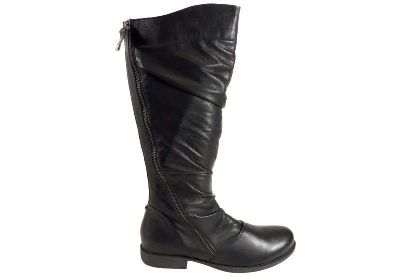 Vintage-inspired boots with classic design elementsCabello Comfort Piraz Womens European Comfort Leather Knee High Boots