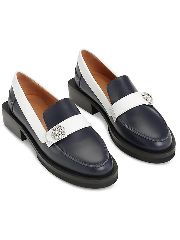 loafers for women with classic moccasin design for timeless appeal-Jewel Moccasi Womens Leather Moccasins Loafers