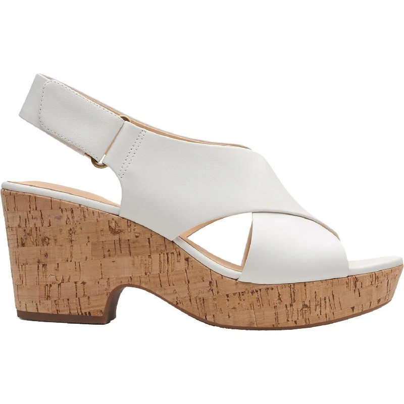 sandals for casual daily wearWomen's Clarks Maritsa Lara White Leather