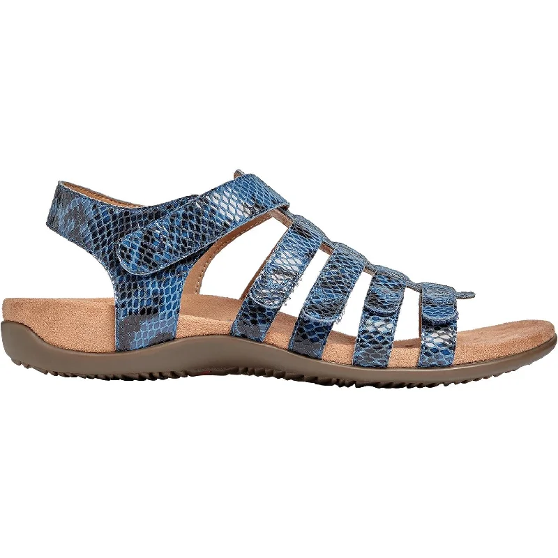 sandals for easy wearWomen's Vionic Harissa Indigo Snake Leather