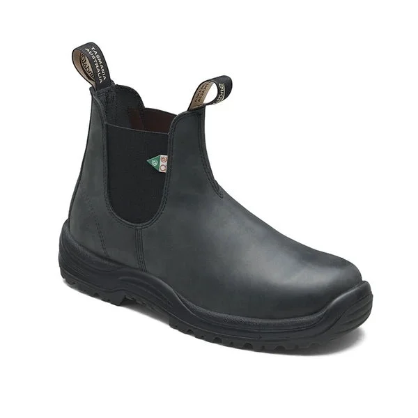 Stylish boots with sleek metal zippers for added styleBLUNDSTONE 181 - Work & Safety Boot Waxy Rustic Black