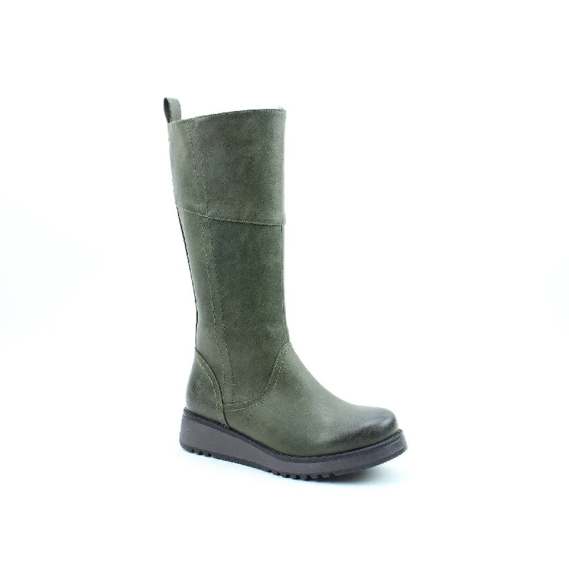 Waterproof hiking boots for outdoor adventuresHeavenly Feet Robyn 4 Ladies Khaki Vegan Side Zip Mid-Calf Boots