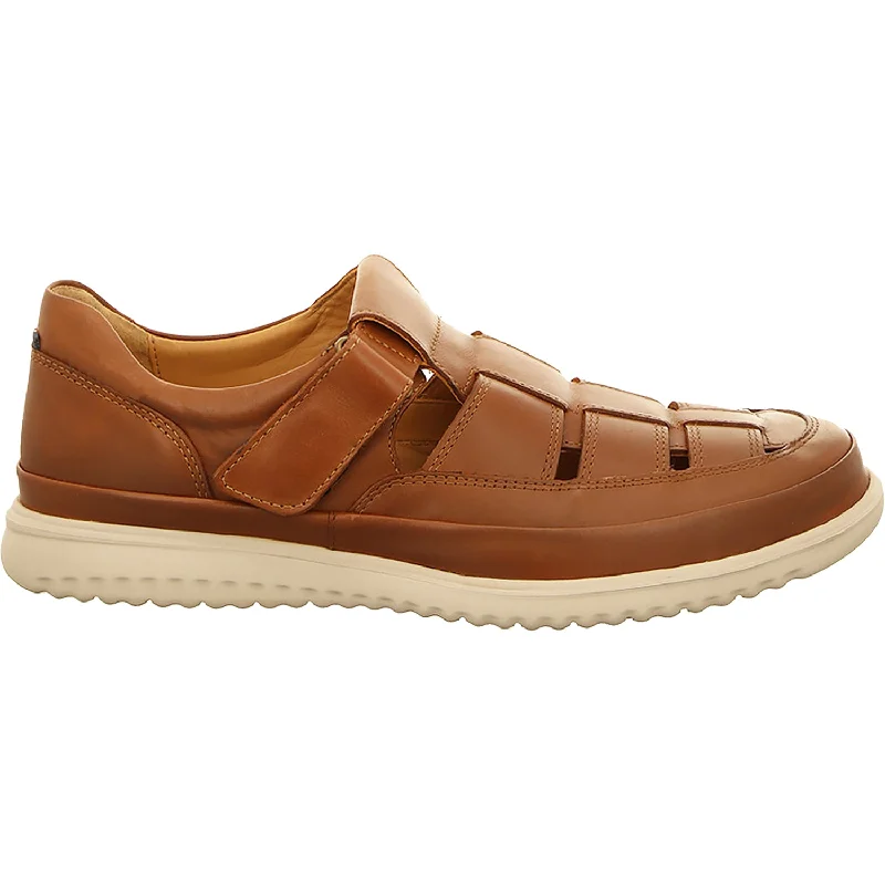 casual sandals for everyday wearMen's Mephisto Tarek Hazelnut Leather