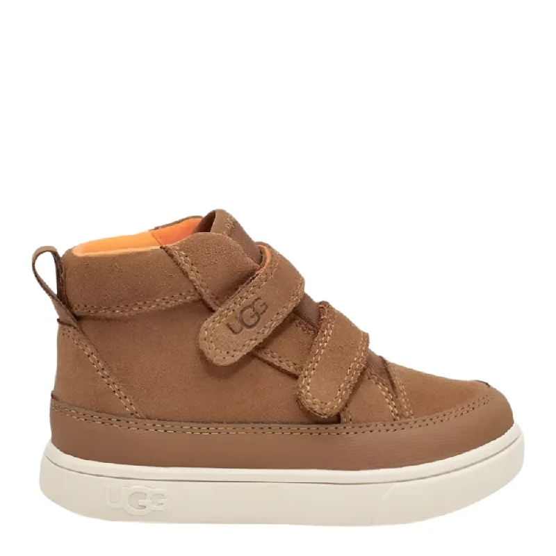 Fashionable knee-high boots with a bold designUgg Little Boys Rennon II Weather Sneaker Boot Chestnut