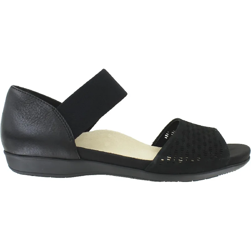 sandals with padded footbedWomen's Earth Amora Black Nubuck